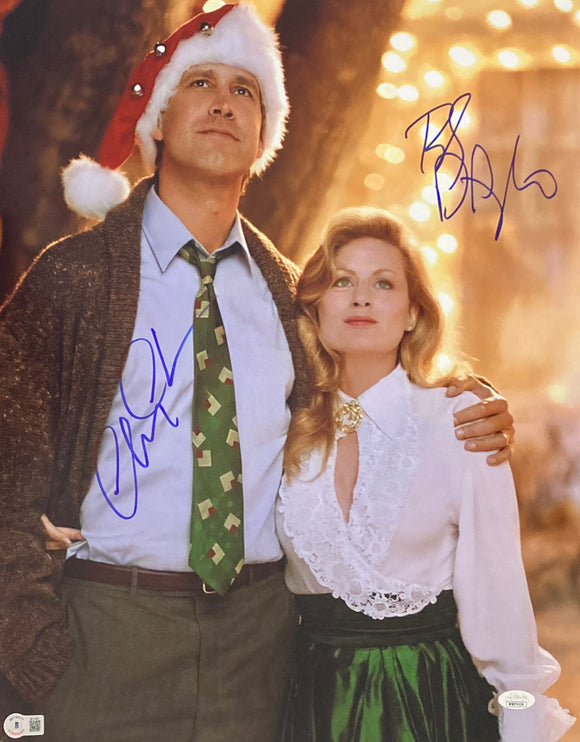 Chevy Chase Beverly D'Angelo Signed 16x20 Christmas Vacation Photo BAS+JSA Sports Integrity