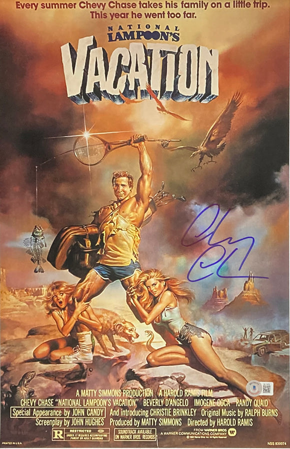 Chevy Chase Signed 11x17 National Lampoon's Vacation Photo BAS Sports Integrity