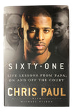 Chris Paul Golden State Warriors Signed Sixty-One Lessons Hardcover Book BAS