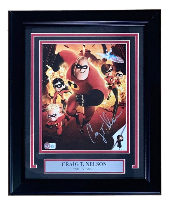 Craig T Nelson Signed Framed 8x10 The Incredibles Photo BAS Sports Integrity