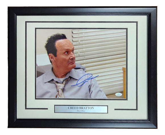 Creed Bratton Signed Framed 11x14 The Office Creed Black Hair Photo JSA ITP Sports Integrity