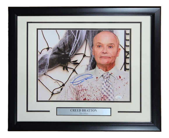 Creed Bratton Signed Framed 11x14 The Office Creed Bloody Shirt Photo JSA ITP