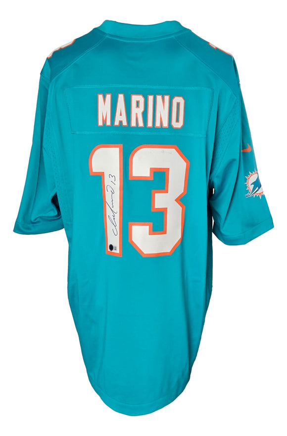 Dan Marino Signed Miami Dolphins Teal Nike Game Jersey BAS ITP 1W390343