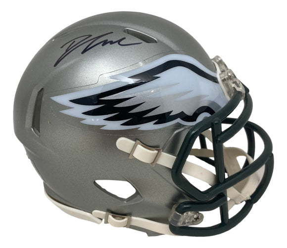 D'Andre Swift Signed Philadelphia Eagles Flash Speed Mini Helmet JSA ITP Sports Integrity