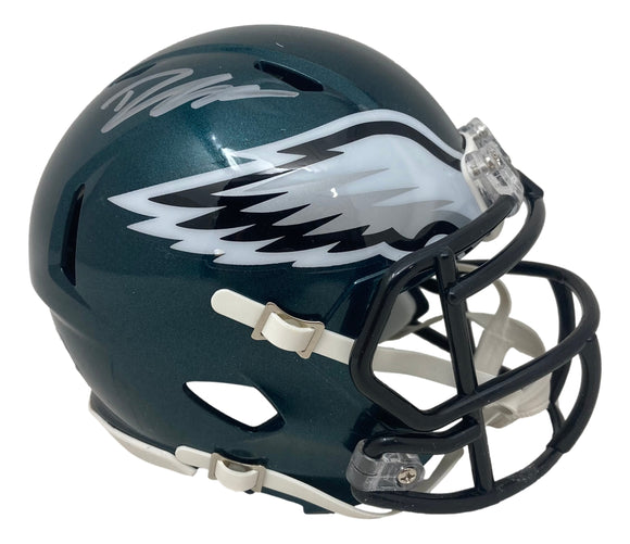 D'Andre Swift Signed Philadelphia Eagles Speed Mini Helmet JSA ITP Sports Integrity