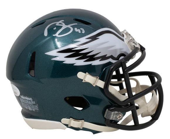 Darren Sproles Signed Philadelphia Eagles Mini Speed Replica Helmet JSA Sports Integrity