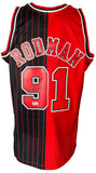 Dennis Rodman Signed Chicago Bulls 1995-96 M&N HWC Swingman Jersey BAS ITP