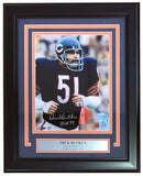 Dick Butkus Signed Framed 8x10 Chicago Bears Photo HOF 79 Inscribed Fanatics