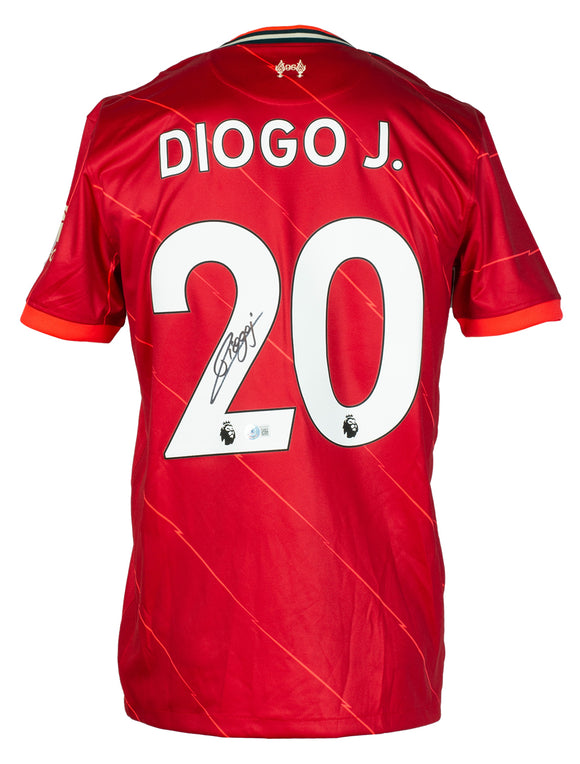 Diogo Jota Signed Red Liverpool F.C. Nike Soccer Jersey BAS Sports Integrity