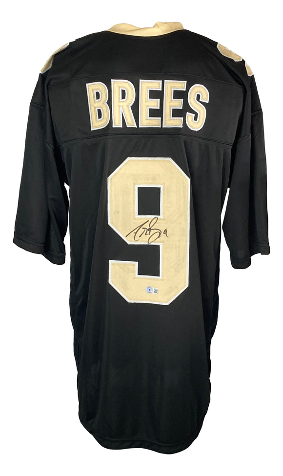 Drew Brees New Orleans Signed Black Football Jersey BAS Sports Integrity