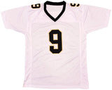 Drew Brees New Orleans Signed White Football Jersey BAS