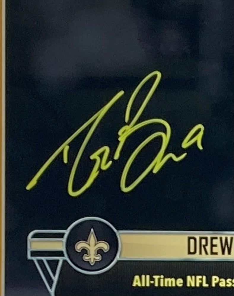 Drew Brees Signed Framed New Orleans Saints Jersey Autographed JSA