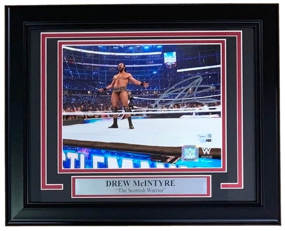 Drew McIntyre Signed Framed 8x10 WWE Photo Fanatics
