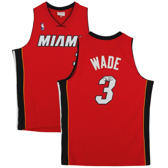 Dwayne Wade Signed Miami Heat 2005/06 Red M&N Swingman Jersey