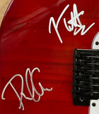 Joe Elliott Phil Collen Def Leppard Signed 39" Red Electric Guitar JSA ITP Sports Integrity