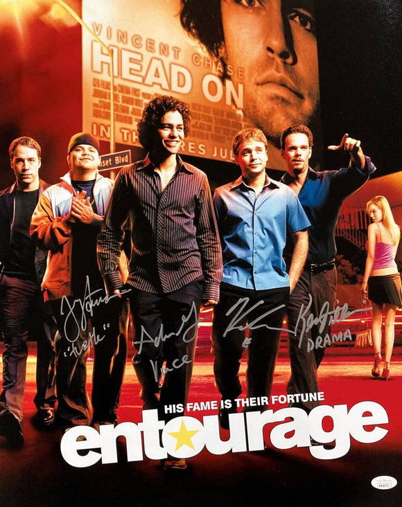 Entourage Cast Signed 16x20 Entourage Fame Photo Adrien Grenier & Others JSA ITP