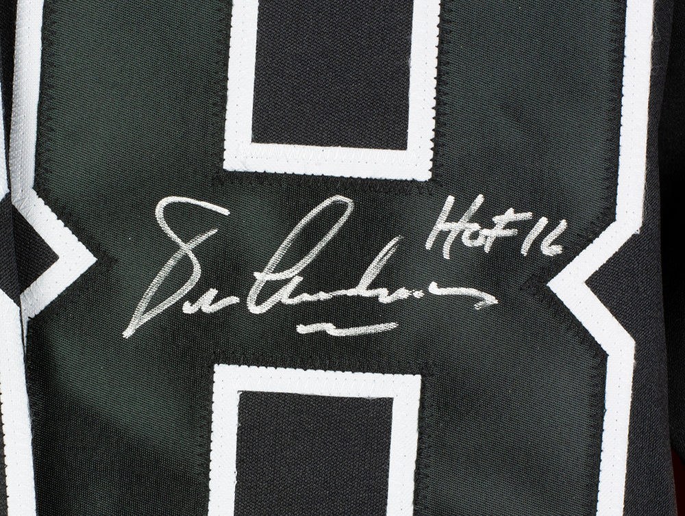 Sports Integrity Eric Lindros Signed Custom Black/White Hockey Jersey HOF 16 Inscription JSA Itp