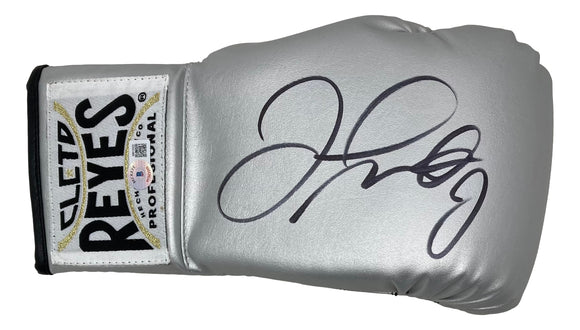 Floyd Mayweather Jr Signed Silver Cleto Reyes Right Hand Boxing Glove BAS ITP Sports Integrity