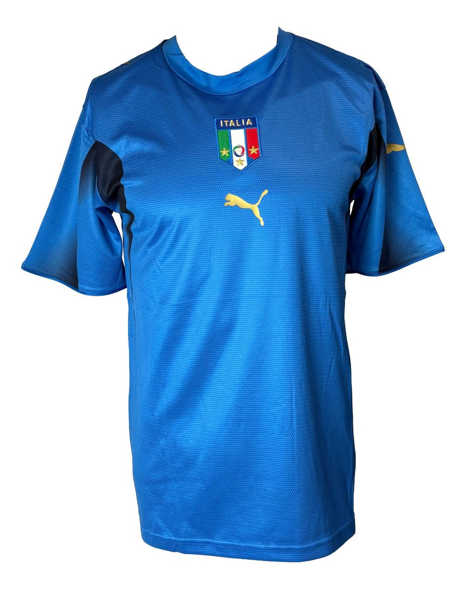 PUMA イタリア代表 TOTTI トッティユニフォーム Francesco Totti Signed Italy Blue Puma Soccer Jersey BAS – Sports