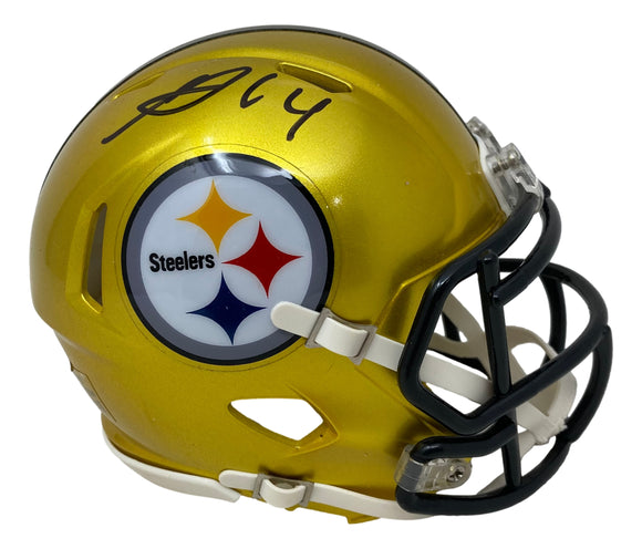George Pickens Signed Pittsburgh Steelers Flash Mini Speed Helmet JSA Sports Integrity