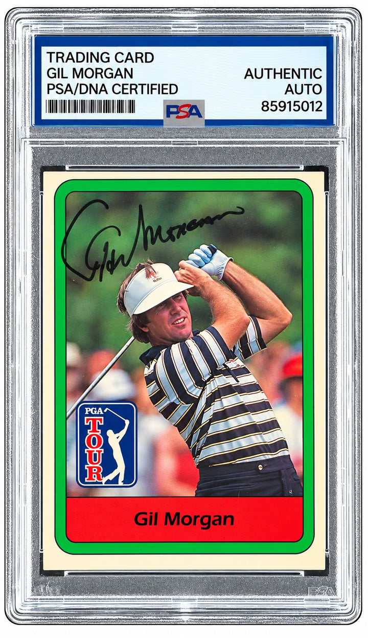 Gil Morgan Signed 1982 Donruss PGA #18 Trading Card PSA/DNA