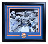 Mike Tyson Doc Gooden Darryl Strawberry Signed Framed 11x14 Mets B&W Photo JSA Sports Integrity