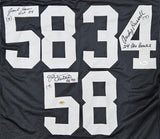 Ham Lambert Russell Signed Custom Black Pro-Style Football Jersey JSA W532228