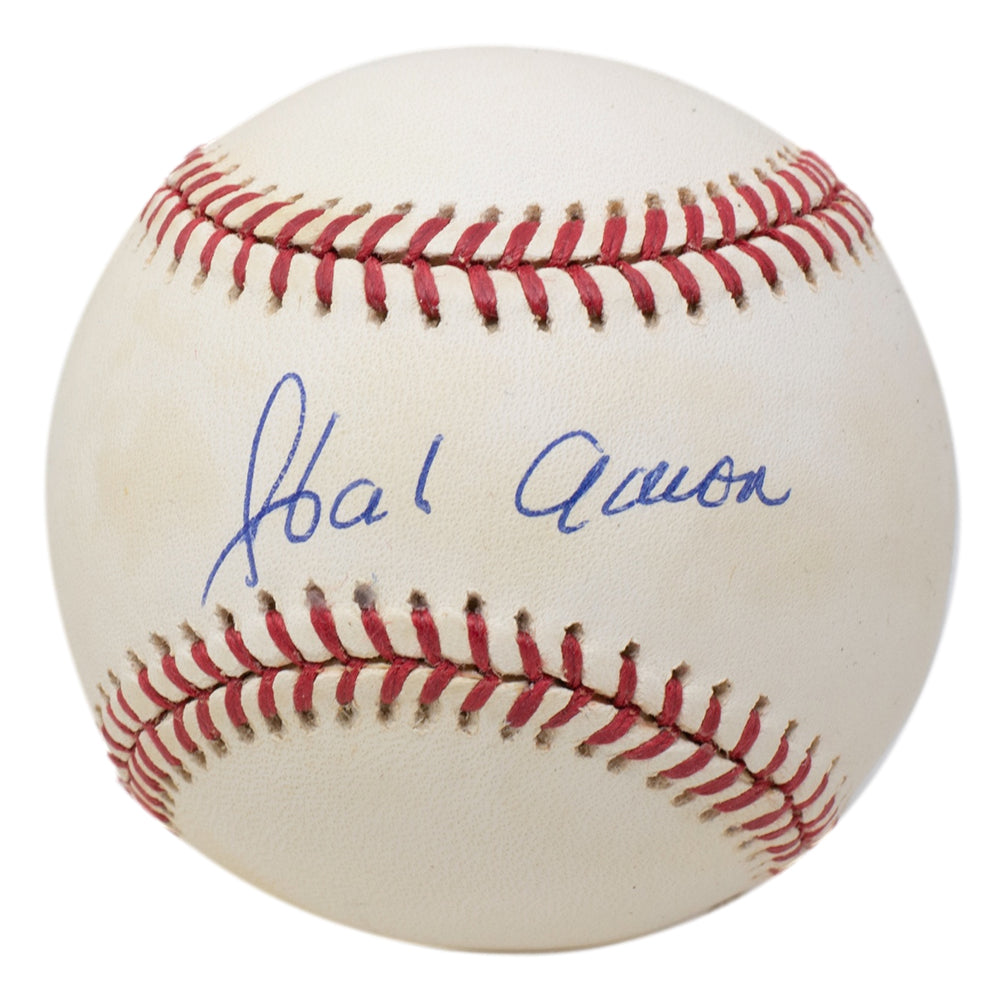 Hank Aaron Signed Braves National League Baseball BAS LOA AB51346