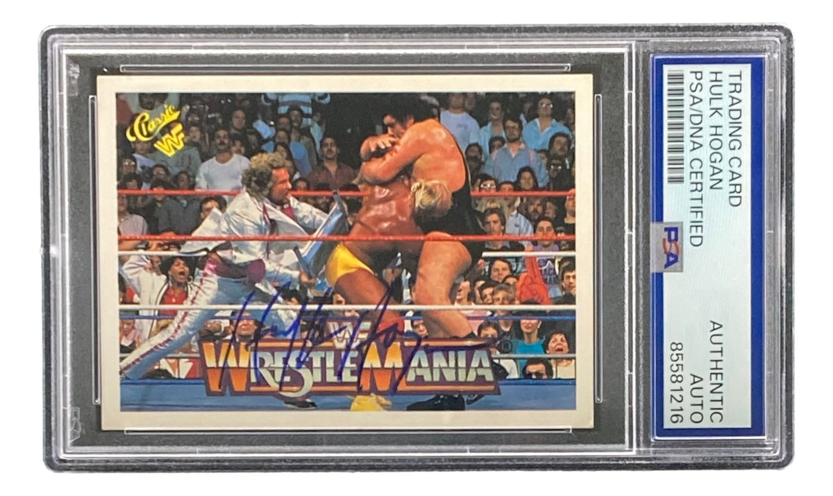 Hulk Hogan Signed 1990 Classic WWF Wrestlemania #35 Trading Card