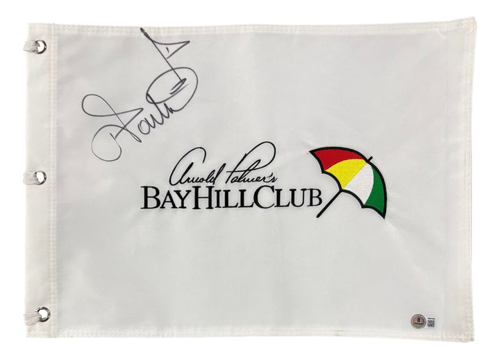 Ian Poulter Signed Arnold Palmer Bay Hill Club Golf Flag BAS