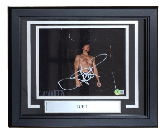 Ice T Signed Framed 8x10 Photo BAS