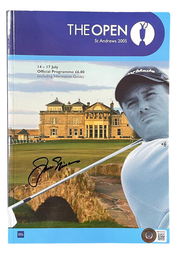 Jack Nicklaus Signed The Open St Andrews 2005 Golf Program BAS LOA Sports Integrity