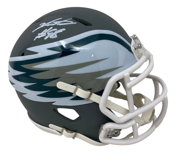 Jalen Carter Signed Philadelphia Eagles AMP Mini Speed Helmet JSA ITP Sports Integrity