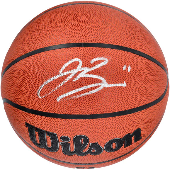 Jalen Brunson New York Knicks Signed Authentic NBA Wilson I/O Basketball