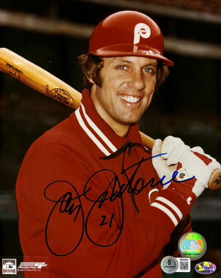 Jay Johnstone Signed 8x10 Philadelphia Phillies Photo BAS