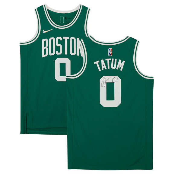 Jayson Tatum Signed Boston Celtics 2021/22 Green Nike Diamond Swingman Jersey