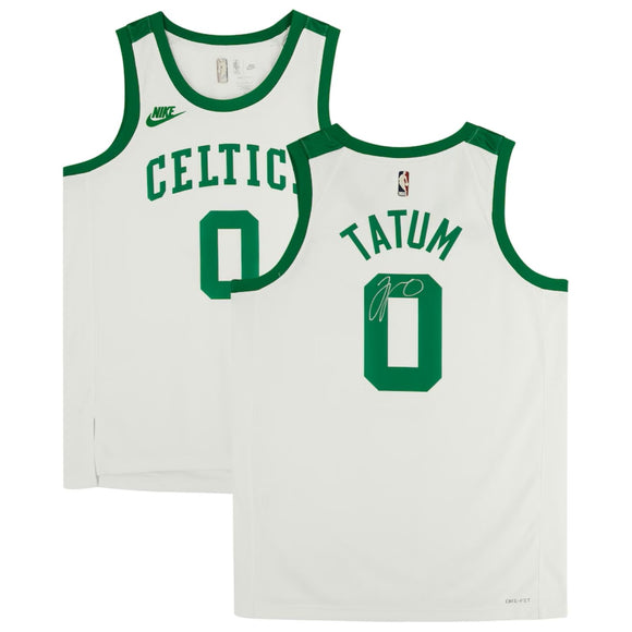 Jayson Tatum Signed Boston Celtics White Nike Year 0 Swingman Jersey Fanatics