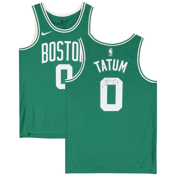 Jayson Tatum Signed Boston Celtics 2022/23 Green Nike Icon Swingman Jersey