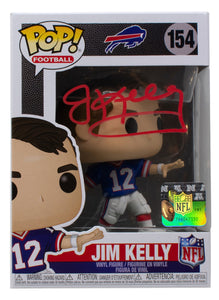 Jim Kelly Signed Buffalo Bills NFL Funko Pop #154 JSA Sports Integrity
