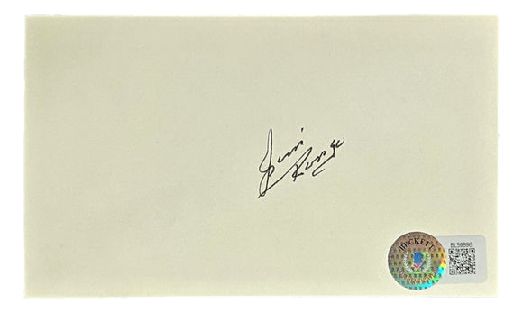 Jim Ringo Green Bay Packers Signed Index Card BAS BL59896