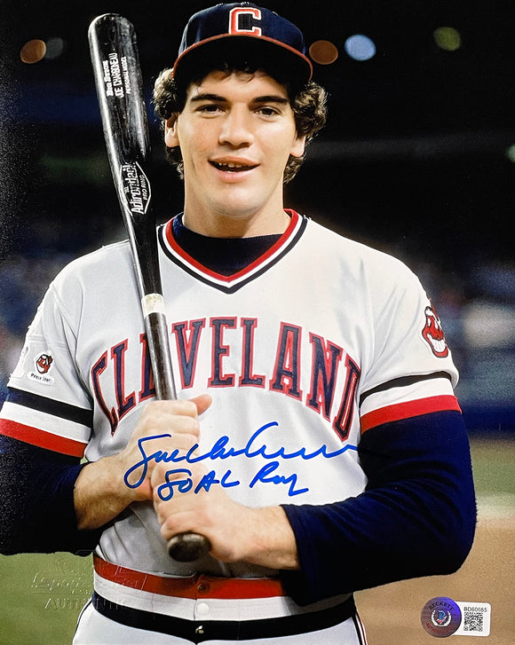 Joe Charboneau Signed 8x10 Cleveland Indians Photo 80 AL ROY Inscribed BAS Sports Integrity