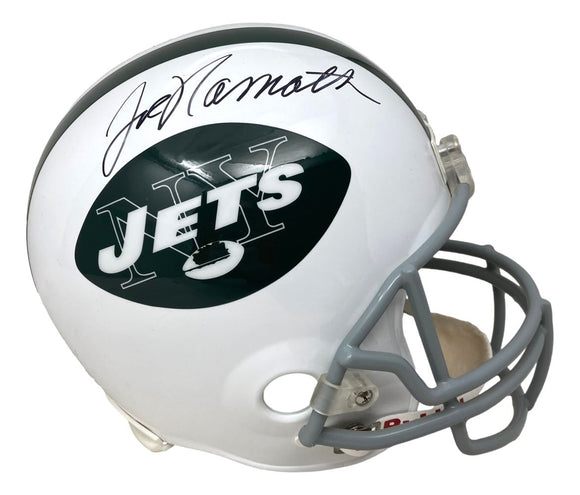 Joe Namath Signed New York Jets Full Size Replica Helmet JSA W599320