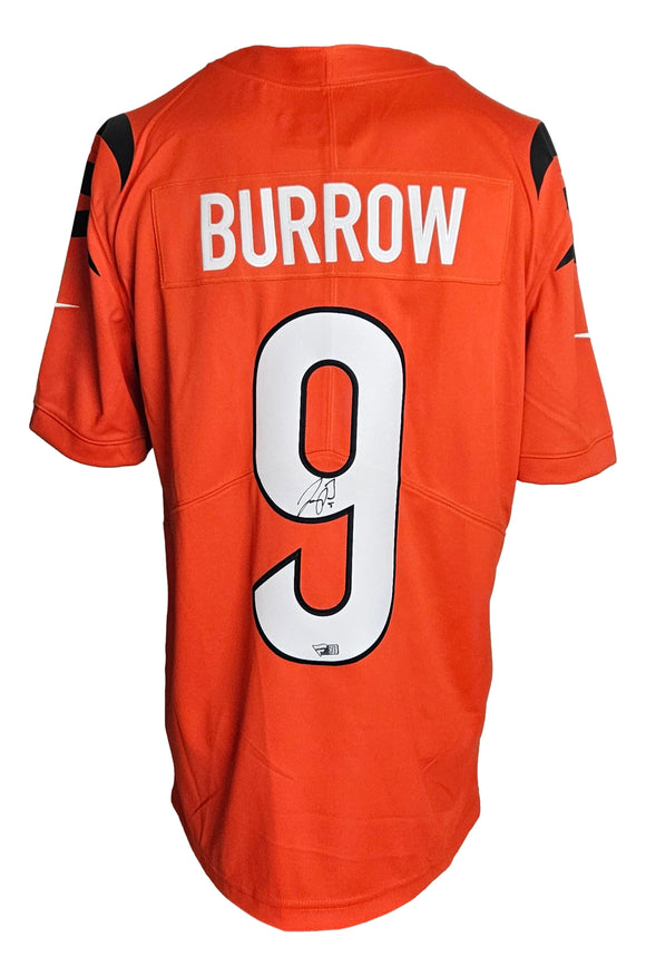 Joe Burrow Signed Cincinnati Bengals Orange Nike Limited Jersey Fanatics Sports Integrity