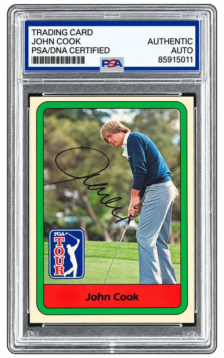 John Cook Signed 1982 Donruss PGA #25 Trading Card PSA/DNA