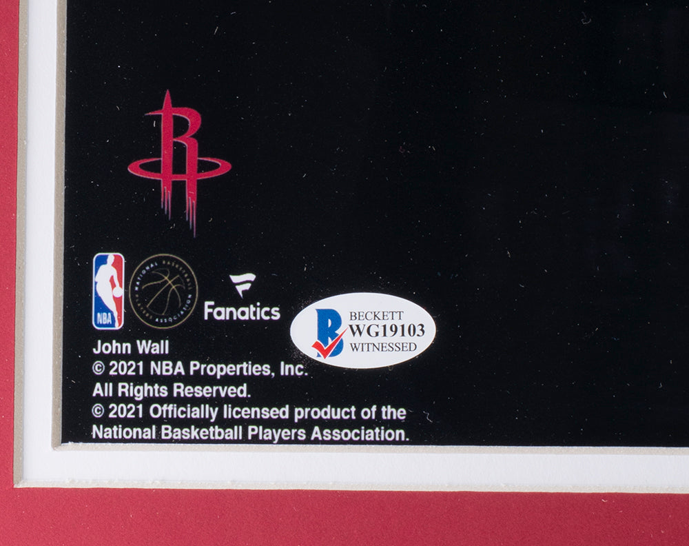 Houston Rockets John Wall Autographed Light Blue Jersey Beckett