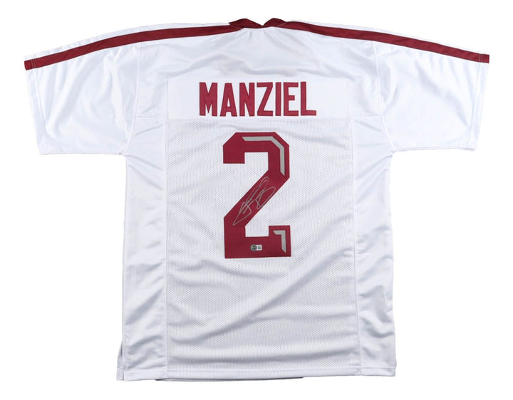 Johnny Manziel Texas A&M Signed White College Football Jersey BAS