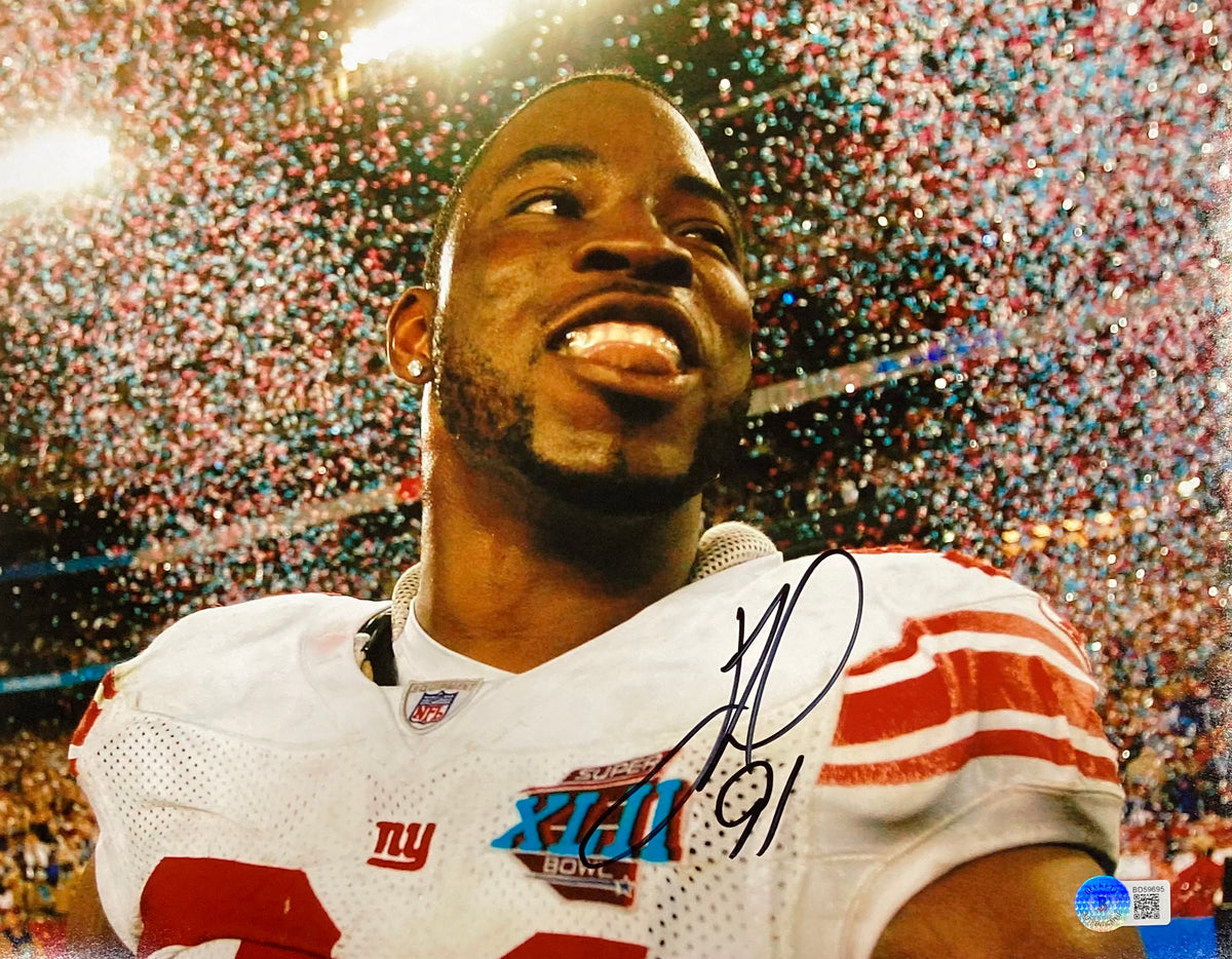 Lot Detail - Justin Tuck Autographed New York Giants Super Bowl XLII Jersey