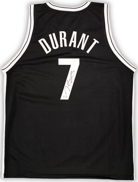 Kevin Durant Brooklyn Signed Black Basketball Jersey BAS