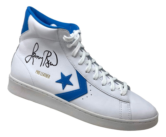 Larry Bird Boston Celtics Signed Right White Converse Basketball Shoe PSA ITP Sports Integrity