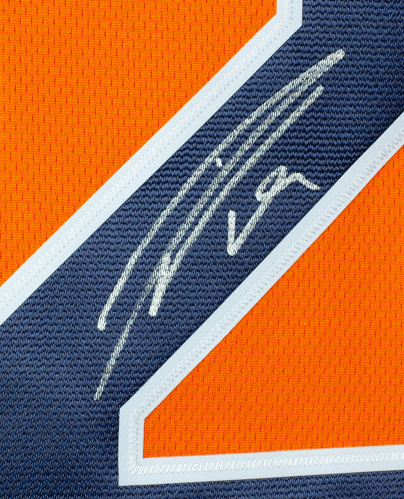 Leon Draisaitl Edmonton Oilers Signed Orange Alternate Breakaway Jersey
